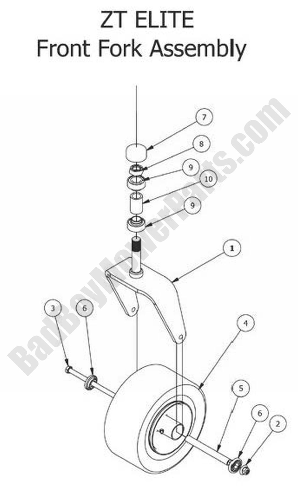 2014 ZT Elite - Front Fork Assembly